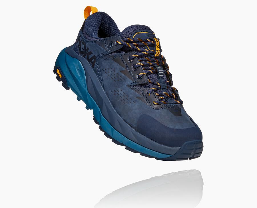 Hoka One One Kaha Låga Gore-Tex Trailskor Dam - Marinblå - XWRMI-0814